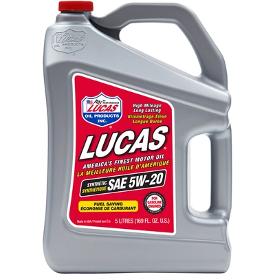 LUCAS OIL PRODUCTS INC. - 20127 - 5W-20 Synthetic Motor Oil-5L