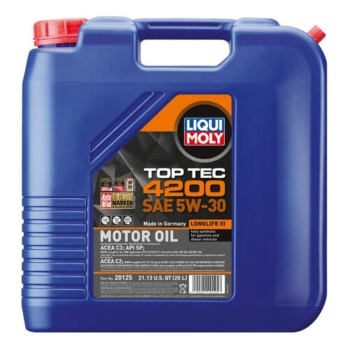 LIQUI MOLY - 20125 - TOP TEC 4200 5W-30 20 LITER