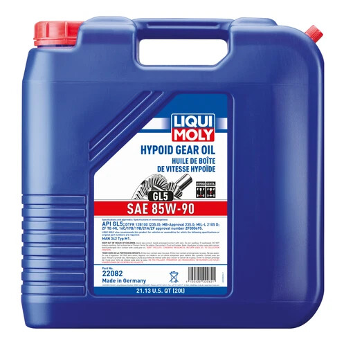 LIQUI MOLY - 22082 - HYPO GEAROIL GL5 SAE 85W90 20L