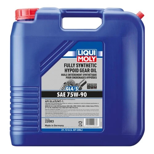 LIQUI MOLY - 22083 - FULL SYNGEAROILGL4/5 75W90 20L