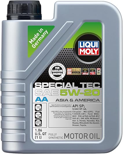 LIQUI MOLY - 2258 - 5W20 Special Tec AA 1L-Liqui Moly Synthetic Engine Oil 2258